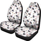 Ostrich Pattern Print Design 02 Universal Fit Car Seat Covers