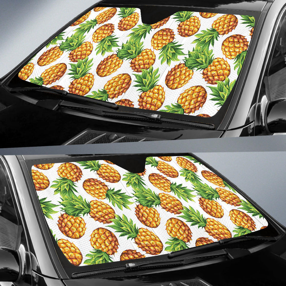 Pineapples Design Pattern Car Sun Shade