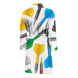 Darts Pattern Print Design 03 Men's Bathrobe
