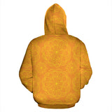 Orange Traditional Indian Element Pattern Men Women Pullover Hoodie