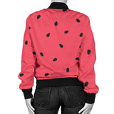 Watermelon Texture Background Women'S Bomber Jacket