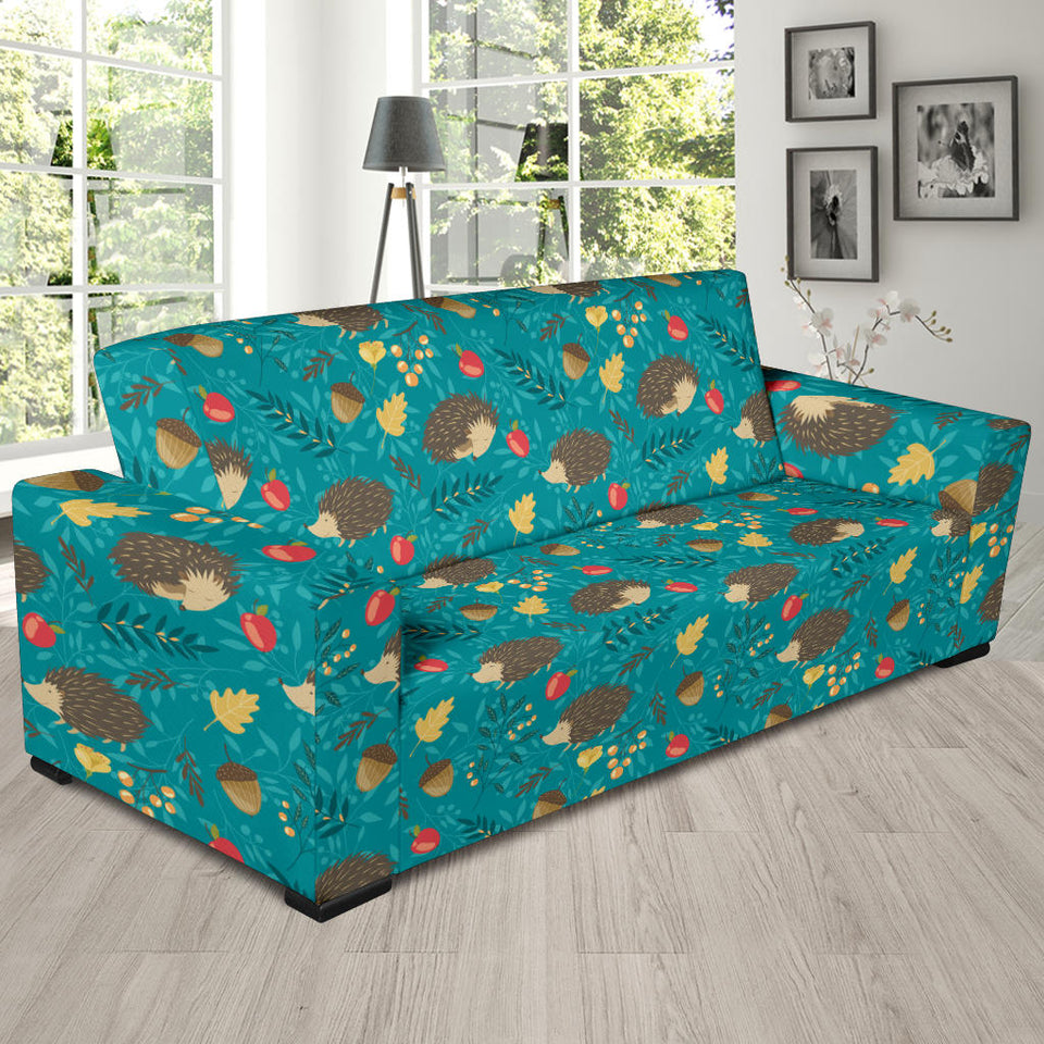 Hedgehog Pattern Print Design 01 Sofa Slipcover