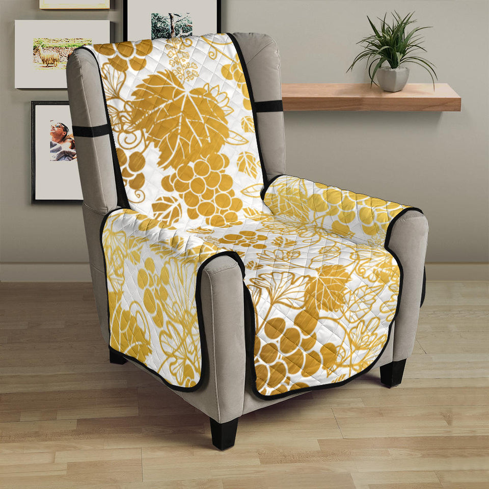 Gold grape pattern Chair Cover Protector