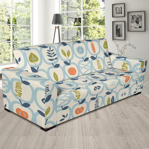 Apples Leaves Pattern Sofa Slipcover