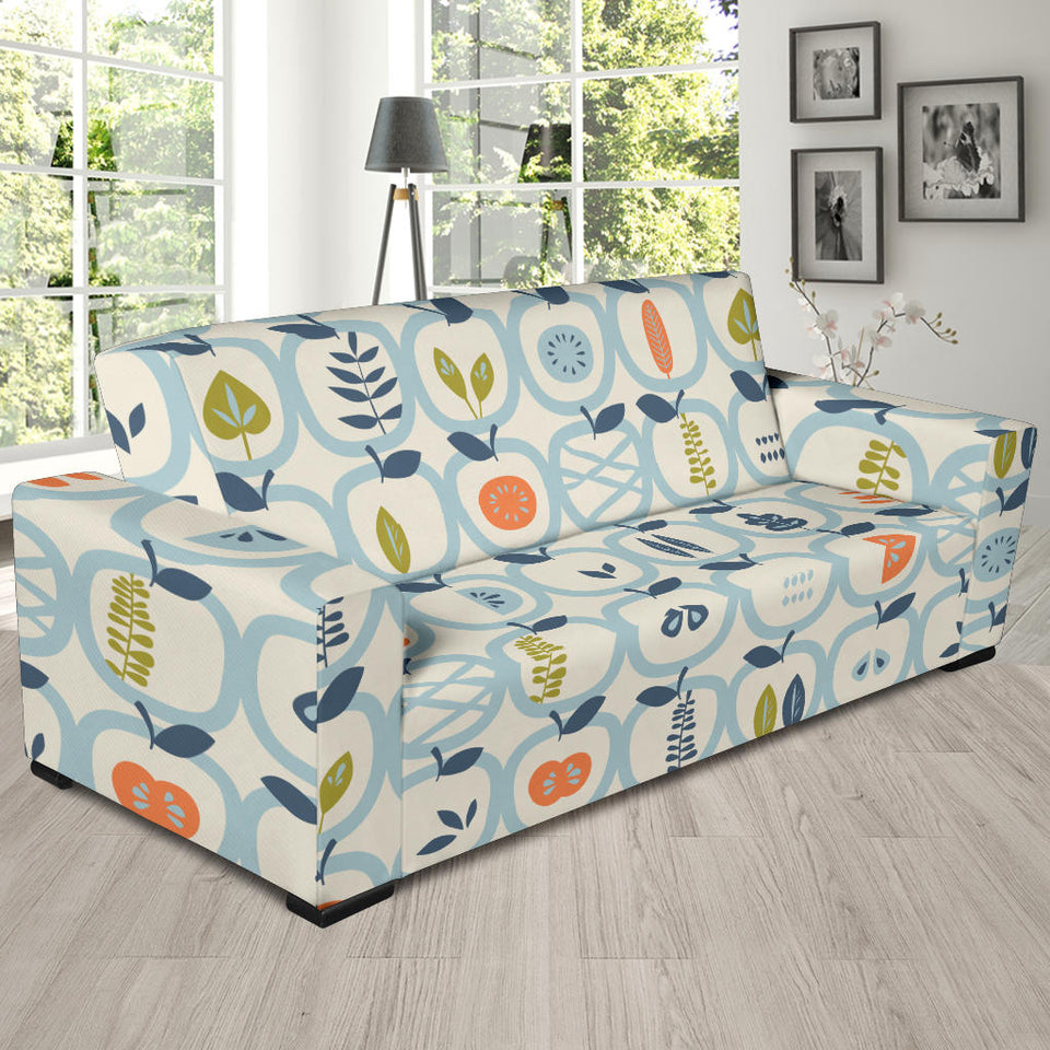 Apples Leaves Pattern Sofa Slipcover