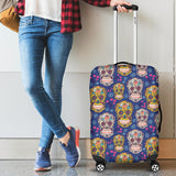 Sugar Skull Flower Pattern Cabin Suitcases Luggages