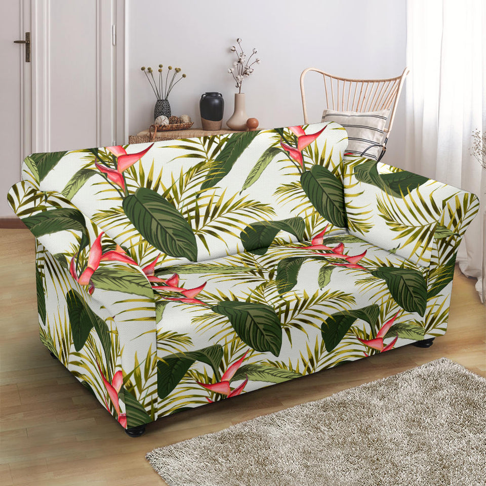 Heliconia Pattern Loveseat Couch Slipcover