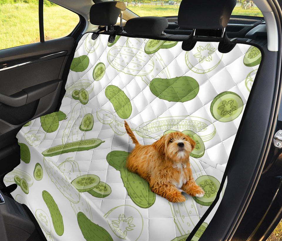 Cucumber Sketch Pattern Dog Car Seat Covers