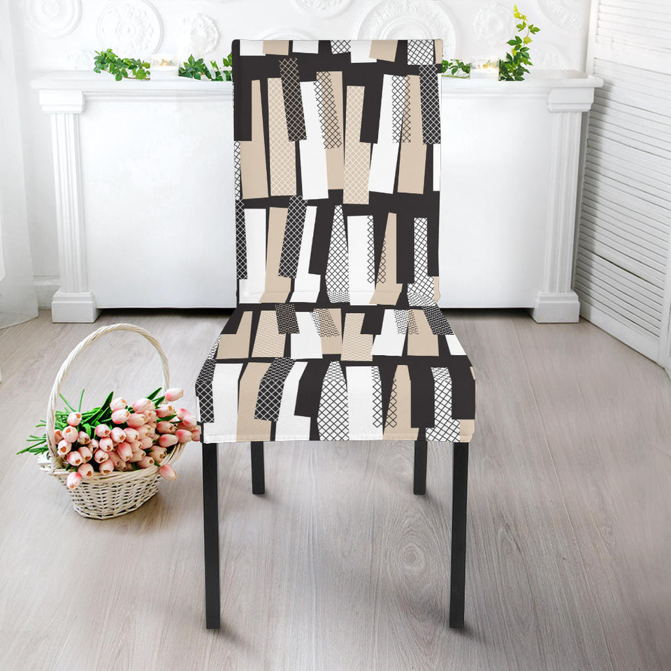 Piano Pattern Print Design 04 Dining Chair Slipcover