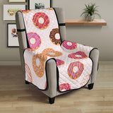 Colorful donut pattern Chair Cover Protector