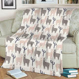 Llama Alpaca Pattern Premium Blanket