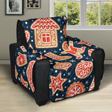 Christmas gingerbread cookie pattern Recliner Cover Protector