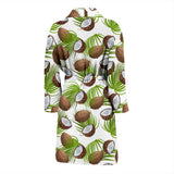 Coconut Pattern Print Design 04 Men's Bathrobe