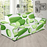 Cucumber Whole Slices Pattern Sofa Slipcover