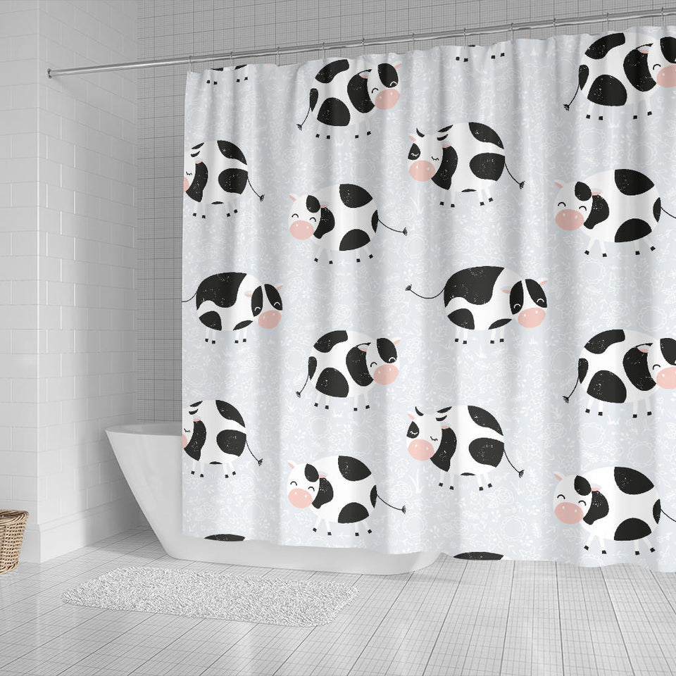 Cute Cows Pattern Shower Curtain Fulfilled In US