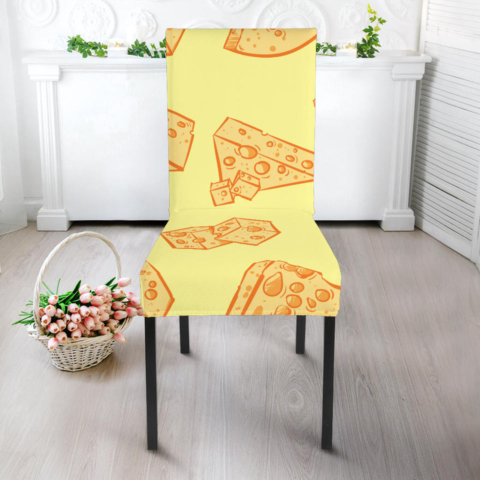 Cheese Design Pattern Dining Chair Slipcover
