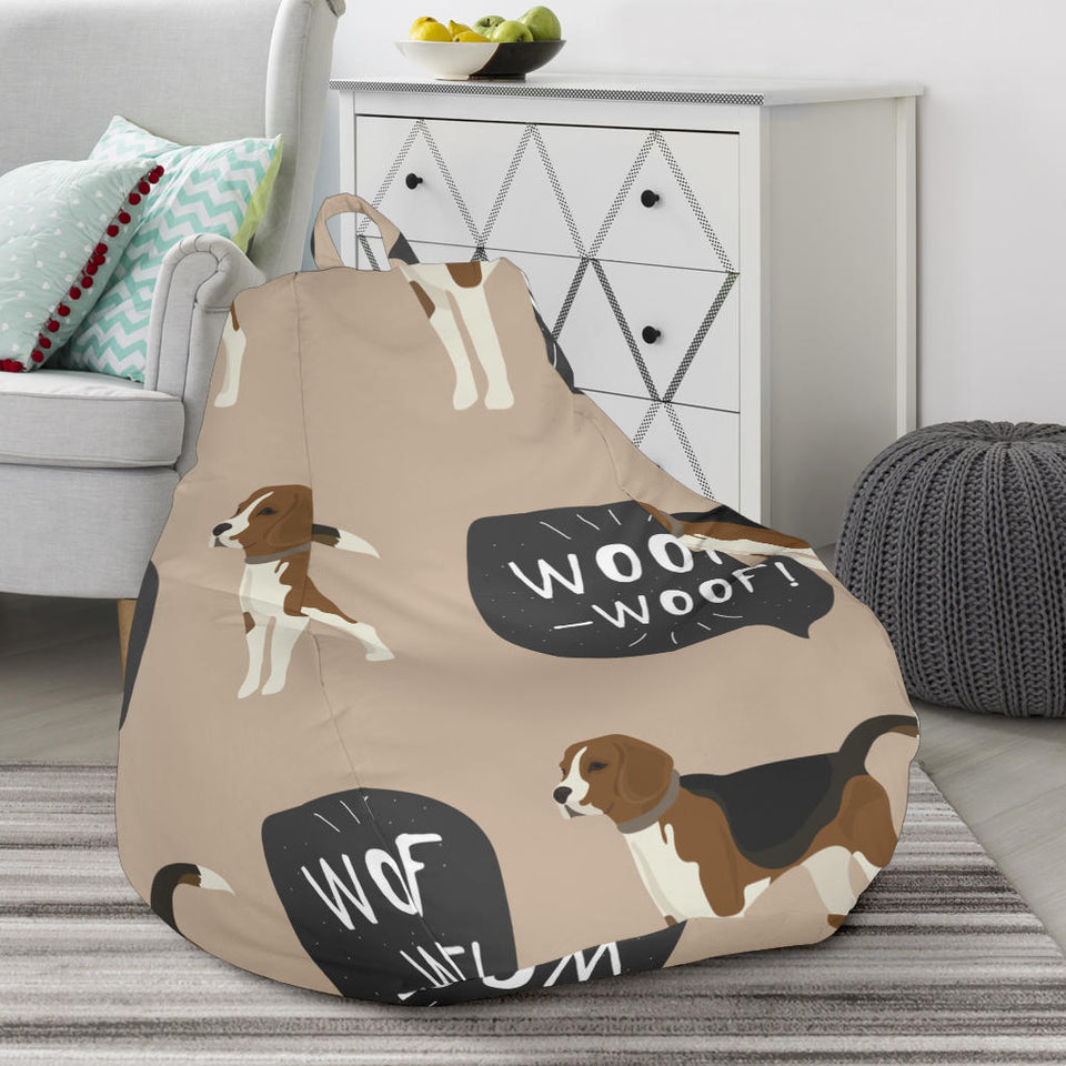 Beagle Pattern Bean Bag Cover