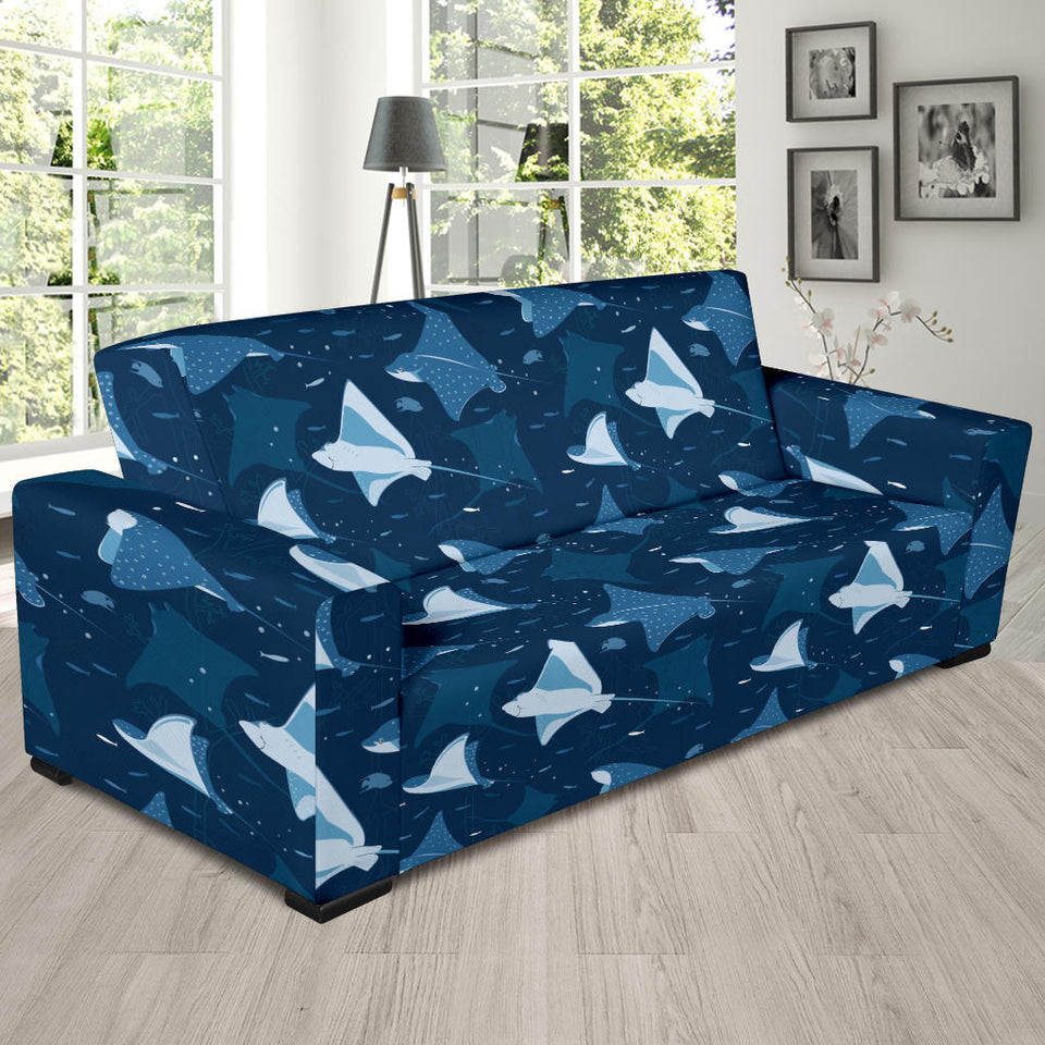 Stingray Pattern Print Design 04  Sofa Slipcover