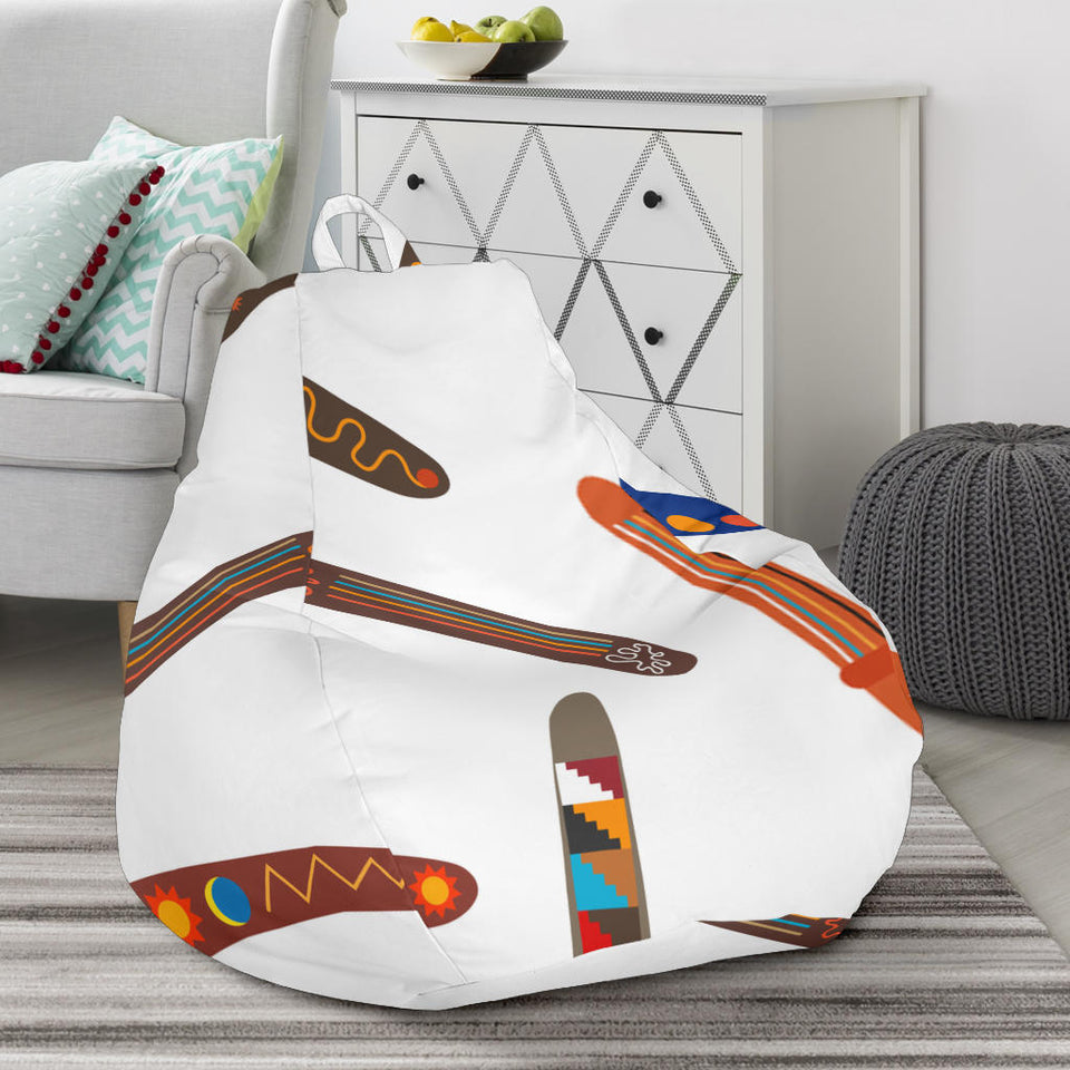 Boomerang Australian Aboriginal Ornament Pattern Bean Bag Cover