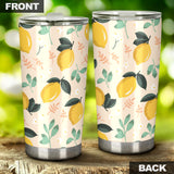 Lemon Flower Leave Pattern Tumbler