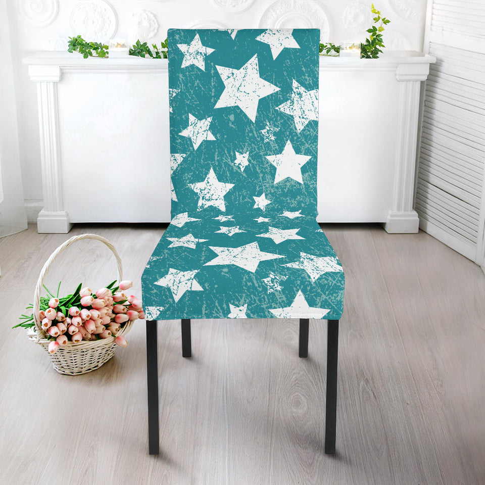 Vintage Star Pattern Dining Chair Slipcover