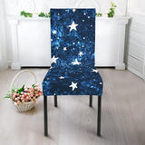 Night Sky Star Pattern Dining Chair Slipcover