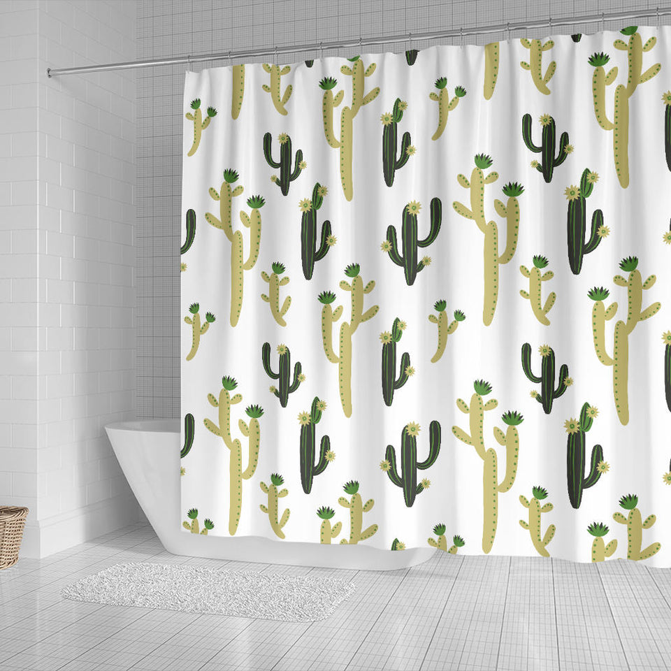 Cute Cactus Pattern Shower Curtain Fulfilled In US