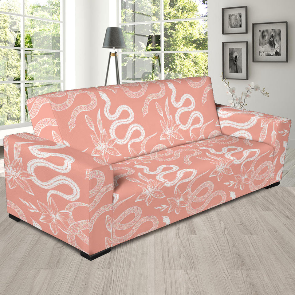 Snake Lilies Flower Pattern Sofa Slipcover