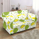 Durian Pattern Background Loveseat Couch Slipcover