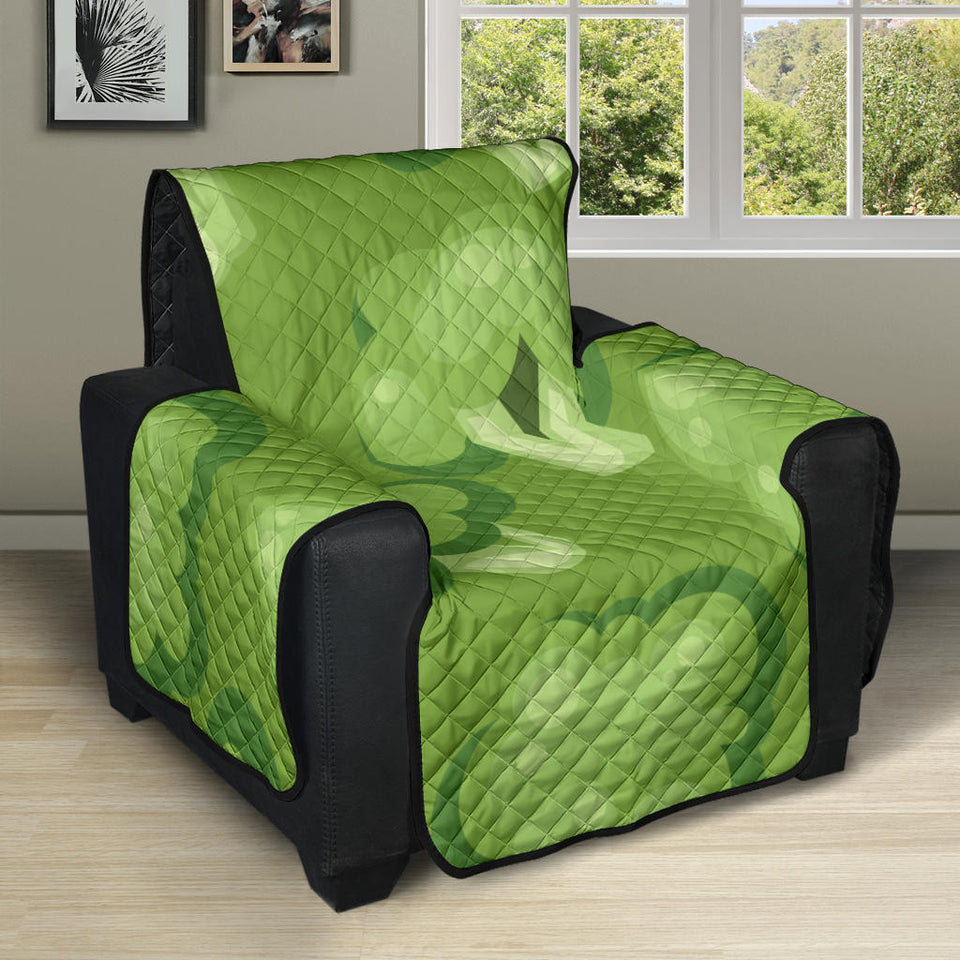 Broccoli pattern green background Recliner Cover Protector