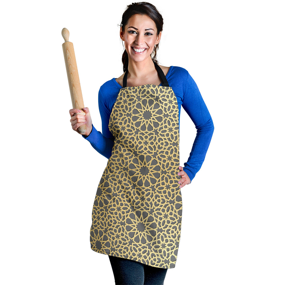 Arabic Star Gold Pattern Adjustable Apron