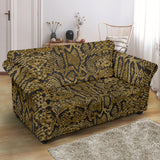 Snake Skin Pattern Loveseat Couch Slipcover