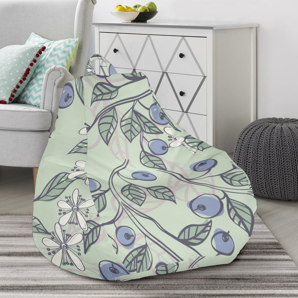 Hand Drawn Blueberry Pattern Bean Bag Cover