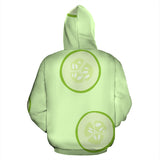 Cucumber Pattern Zip Up Hoodie
