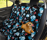 Skull Flower Roses Leave Pattern Dog Car Seat Covers