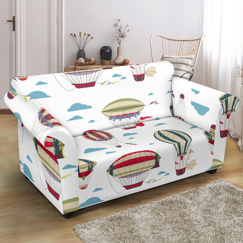 Hot Air Balloon Pattern Loveseat Couch Slipcover