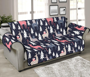 Deers Winter Christmas pattern Sofa Cover Protector