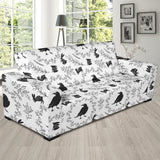 Crows Floral Wreath Rabbit Pattern Sofa Slipcover
