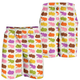 Hippopotamus Pattern Print Design 01 Men Shorts
