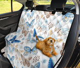 Blue Butterfly Pattern Dog Car Seat Covers