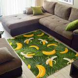 Banana Palm Leaves Pattern Area Rug