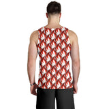 Fire flame symbol design pattern Men Tank Top