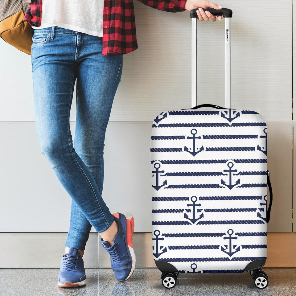 Anchor Rope Nautical  Pattern Luggage Covers