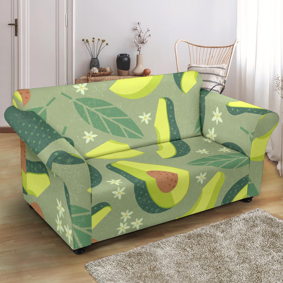 Avocado Pattern Loveseat Couch Slipcover