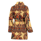 Camel Polynesian Tribal Design Pattern Women'S Bathrobe