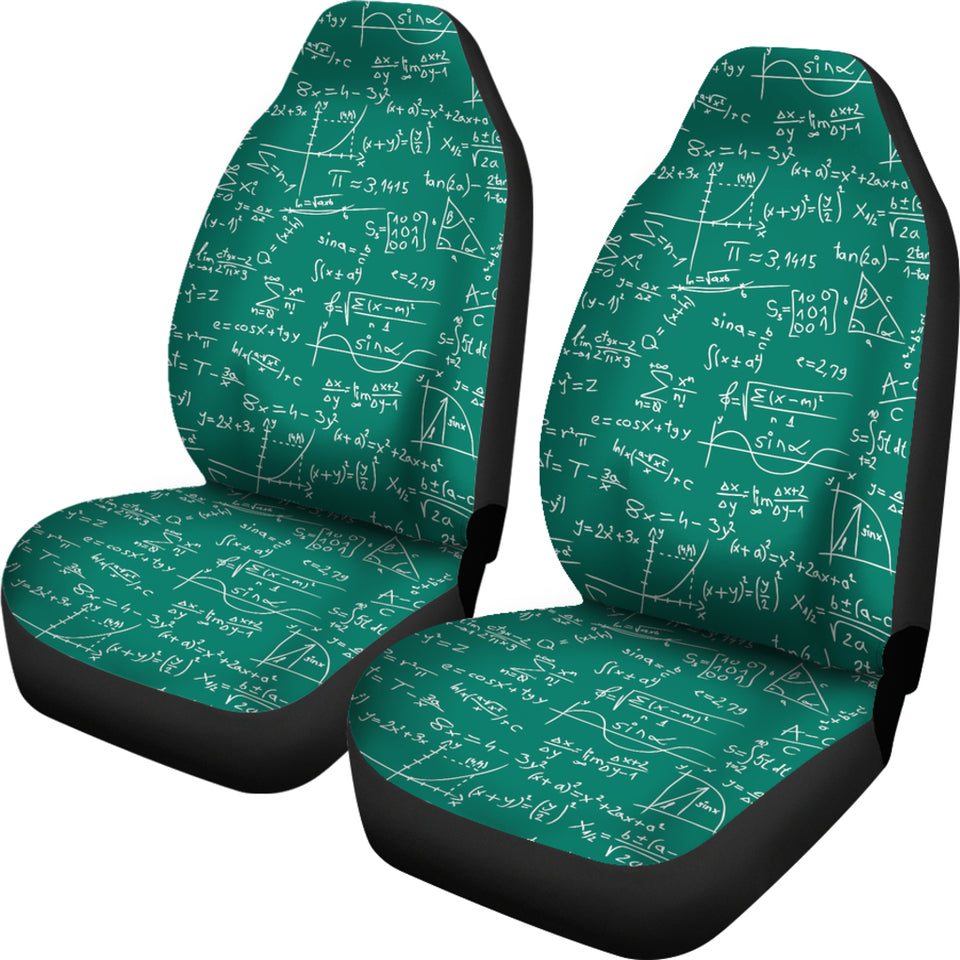 Math Pattern Print Design 01 Universal Fit Car Seat Covers