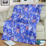 White Bengal Tigers Pattern Premium Blanket