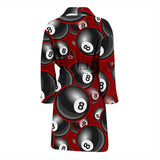 Billiard Ball Pattern Print Design 05 Men's Bathrobe