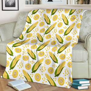 Corn Pattern Print Design 05 Premium Blanket
