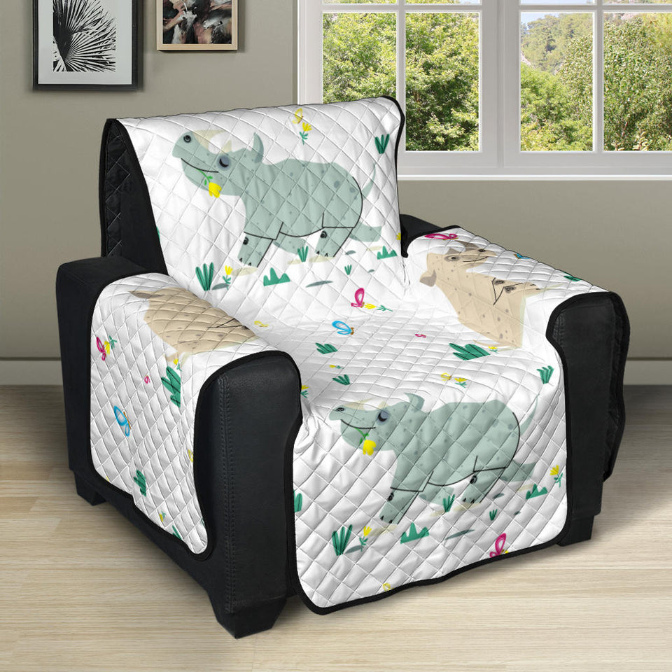 Cute Rhino pattern Recliner Cover Protector